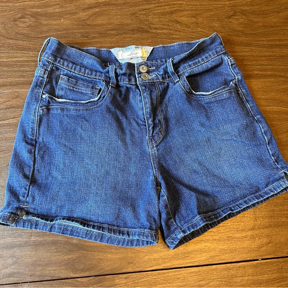 Levi’s Double Button High-Rise Denim Shorts 10